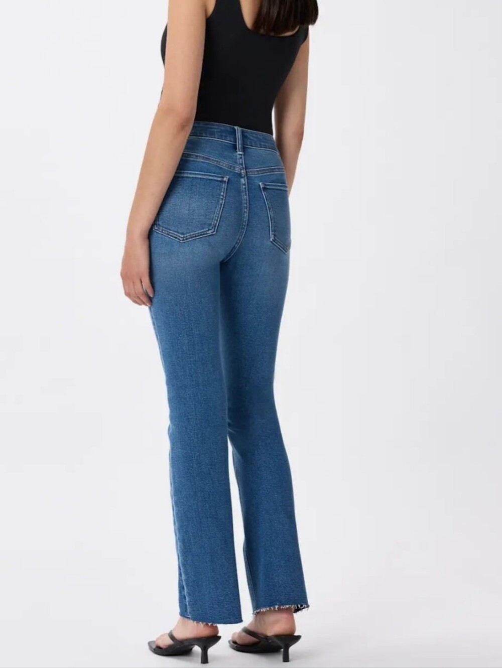 Quince Bella Stretch Kick Flare Jean Size 33S Excellent Condition - Picture 4 of 12